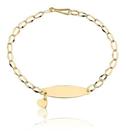Pulseira Ouro Puro Melindrosa Bebê 10k 15cm M19 Pulseira Ouro Puro Melindrosa Bebê 10k 15cm M19