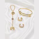 Pulseira Ouro18k Hand Chain Árabe Bracelete Feminino