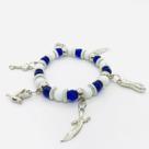 Pulseira Oxaguiã cristal e silicone