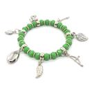 Pulseira Oxossi Orixás Umbanda Candomblé Ajustável