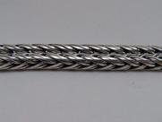 Pulseira Palmeira Bali Prata 925 Fecho De Dragão Grossa 8mm