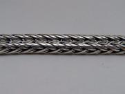 Pulseira Palmeira Bali Prata 925 Fecho De Dragão Grossa 8mm