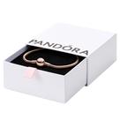 Pulseira Pandora Moments Snake Chain em ouro rosa para mulheres