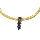 Pulseira Pantera Negra Berloque Banhado a Ouro 18k Pulseira Pantera Negra Berloque Banhado a Ouro 18k