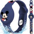 Pulseira para AirTag ZHOC Infantil de Silicone Azul à Prova d'Água