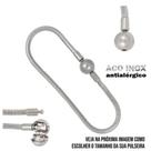 Pulseira para Berloques em AÇO INOX/ CIRÚRGICO - com Fecho Bola - NÃO ESCURECE