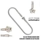 Pulseira para Berloques em AÇO INOX/ CIRÚRGICO com Fecho Estrela - NÃO ESCURECE