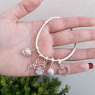 Pulseira para berloques fecho redondo 3mm