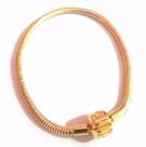 Pulseira Para Berloques Folheada A Ouro 18k Pulseira Para Berloques Folheada A Ouro 18k