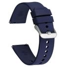 Pulseira para Relógio Ayadoo Silicone 18mm Azul com Fivela Prateada