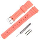 Pulseira para Relógio Rihahisy TPU para Casio F-91W Laranja