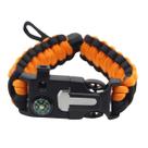 Pulseira Paracord Ajustável Sobrevivência Tática Pederneira Militar Bússola Apito Faca Camping Pulseira Paracord Ajustável Sobrevivência Tática Pederneira Militar Bússola Apito Faca Camping