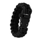 Pulseira Paracord e Pederneira Survival M Preto - Guepardo