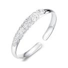 Pulseira Peacock Design Open Cuff para mulheres banhada a prata