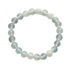 Pulseira Pedra da Lua Opalina Natural 8 mm Boas Energias