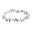 Pulseira Pedra Natural Água Marinha Cascalho - Criatividade