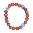 Pulseira Pedra Natural Jaspe Vermelha 8 mm proteção