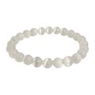 Pulseira Pedra Selenita Natural Esfera 8mm - Purificação