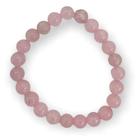 Pulseira Pedras naturais Quartzo rosa 8 mm amor e proteção