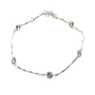 Pulseira Pedras Zirconia Prata Legitima 925