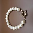 Pulseira pérola com fecho boia (20cm)