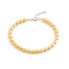Pulseira Pérola Natural Agua Doce Barroca Prata Original 925