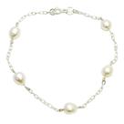 Pulseira Perola Natural Agua Doce Prata Legitima 925 Pulseira Perola Natural Agua Doce Prata Legitima 925