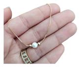 Pulseira Pérola Noiva Folheada Gravatinha Semi Joia Ajustáve