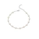 Pulseira Pérolas Brancas - Banhada em Ouro 18k