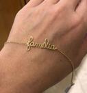 Pulseira personalizada feminina em bijuteria