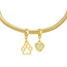 Pulseira Pet Veterinária Banhado a Ouro 18k