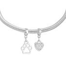 Pulseira Pet Veterinária Banhado a Prata 925