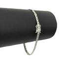 Pulseira Piastrine 3mm - Banhado a Prata 925 50 Milésimos Pulseira Piastrine 3mm - Banhado a Prata 925 50 Milésimos