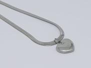 Pulseira pingente coração Aço Inoxidável