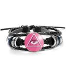 Pulseira Pink Pirâmide Olho que tudo vê Illuminati Ajustável