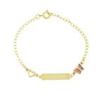 Pulseira Plaquinha Infantil Personalizada