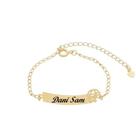 Pulseira Plaquinha Menino INFANTIL Personalizada a Laser