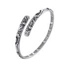 Pulseira Poevic Flor de Lótus Ajustável em Prata