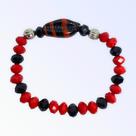 Pulseira Pomba Gira Preta E Vermelha Búzios Cristal Pulseira Pomba Gira Preta E Vermelha Búzios Cristal