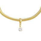 Pulseira Ponto De Luz Berloque Banhado a Ouro 18k Pulseira Ponto De Luz Berloque Banhado a Ouro 18k