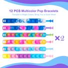 Pulseira pop 12PCS atualizada Push Pop Bracelet Fidget Brinquedos A