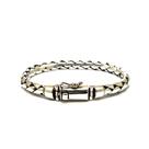 Pulseira Prata 925 Bali Trançada 6,8mm Genuína Fecho Gaveta 23572