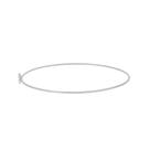 Pulseira prata 925 Bracelete liso rigido - prata 925