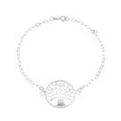 pulseira prata 925 de lei feminino garantia arvore da vida