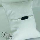 Pulseira prata 925 elo caracol milindrosa oval