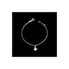 Pulseira Prata 925 Pingente Borboletas Delicado Feminino