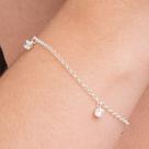 Pulseira prata 925 pontos de luz Pedras Zircônias em Prata 925 Fabro Saints
