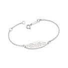 Pulseira prata 925 unissex infantil rommanel 16cm 14cm prancha surf stitch disney 850076