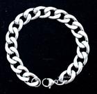 Pulseira Prata Aço Inox Grossa Pesada Antialérgica Masculina