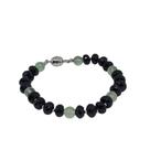 Pulseira Prata Com Fecho Imã E Pedras Naturais Pulseira Prata Com Fecho Imã E Pedras Naturais